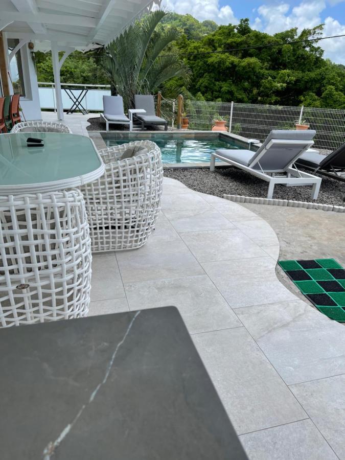 Les Appart Villa Sunbay Caraibes Avec Piscine Privative Vue Mer Et Montagne Le François المظهر الخارجي الصورة